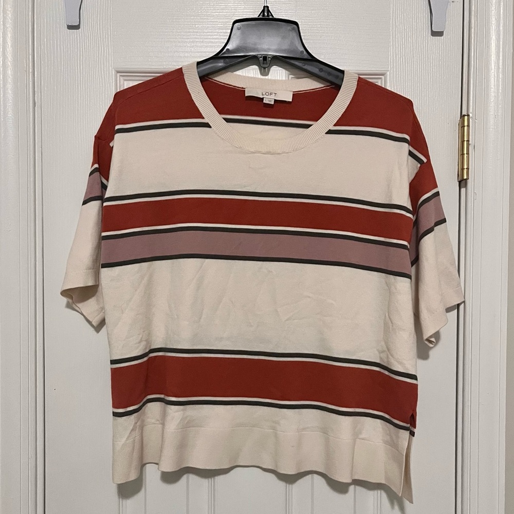 Short-Sleeved Sweater Shirt